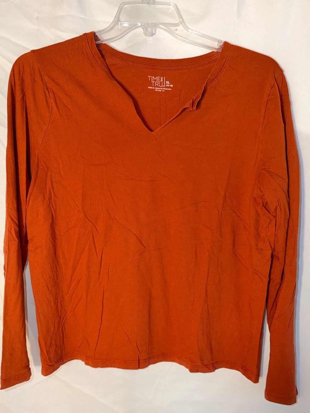 👚 4 for $15 Time & Tru Terracotta Long Sleeve